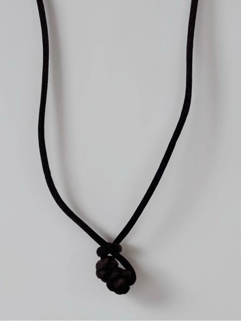 Asian Chinese Coin Donut Medallion Pendant Cord Necklace